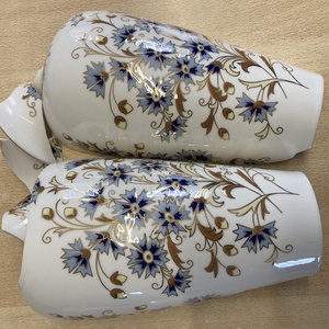 Mentett porcelán darabok - búzavirág medálos nyaklánc - nemesacél - ékszer - nyaklánc - medálos nyaklánc - Meska.hu
