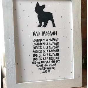 Kutyás vicces táblakép  - otthon & életmód - dekoráció - kép & falikép - táblakép - Meska.hu