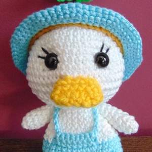 Kalapos kacsa - játék & sport - plüssállat & játékfigura - más figura - Meska.hu