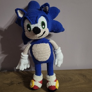 Sonic figura  - játék & sport - plüssállat & játékfigura - más figura - Meska.hu