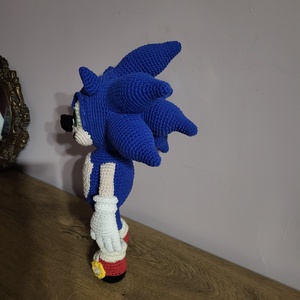 Sonic figura  - játék & sport - plüssállat & játékfigura - más figura - Meska.hu