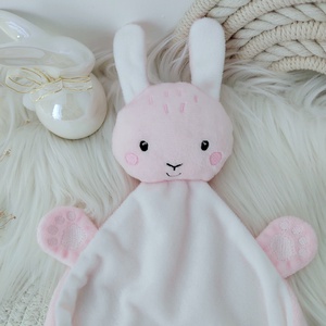 Plüss nyuszi rongyi - baba - mama - baba játékok - szundikendő, alvóka - Meska.hu