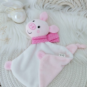 Cuki plüss malacka.  - baba - mama - baba játékok - szundikendő, alvóka - Meska.hu