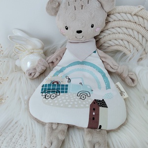 Világos drapp minky maci - baba - mama - baba játékok - szundikendő, alvóka - Meska.hu