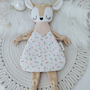 Plüss/dupla géz őzike. , Baba - mama, Baba játékok, Szundikendő, alvóka, Hímzés, Varrás, MESKA