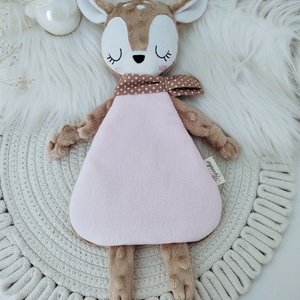 Minky/plüss őzike, Baba - mama, Baba játékok, Szundikendő, alvóka, Hímzés, Varrás, MESKA