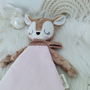 Minky/plüss őzike - baba - mama - baba játékok - szundikendő, alvóka - Meska.hu