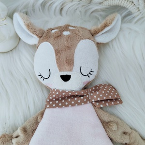 Minky/plüss őzike - baba - mama - baba játékok - szundikendő, alvóka - Meska.hu
