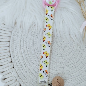 Textil cumitartó pánt.  - baba - mama - baba játékok - cumilánc - Meska.hu