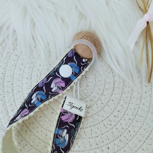 Textil cumitartó pánt.  - baba - mama - baba játékok - cumilánc - Meska.hu