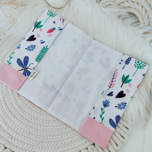 Két rétegű kiskönyv borító  - baba - mama - babaemlékek - egészségügyi kiskönyv borító - Meska.hu