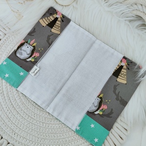 Két rétegű kiskönyv borító  - baba - mama - babaemlékek - egészségügyi kiskönyv borító - Meska.hu