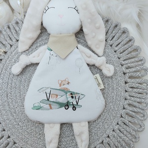 Minky rongyi nyuszi - baba - mama - baba játékok - szundikendő, alvóka - Meska.hu