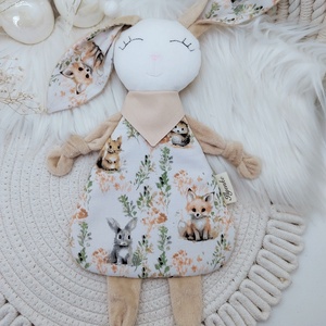 Plüss rongyi nyuszi, Baba - mama, Baba játékok, Szundikendő, alvóka, Hímzés, Varrás, MESKA