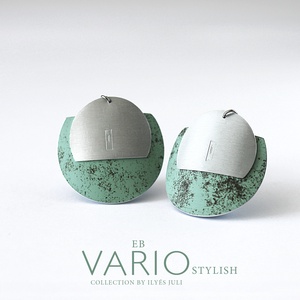 EB VARIO STYLISH Rustic Green fülbevaló , Ékszer, Fülbevaló, Lógó fülbevaló, Ékszerkészítés, MESKA