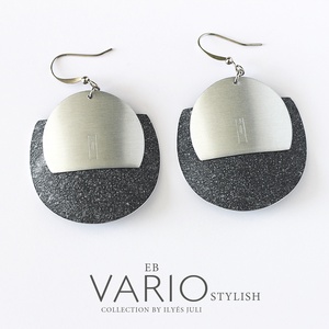 EB VARIO STYLISH Granite fülbevaló  - ékszer - fülbevaló - lógó fülbevaló - Meska.hu