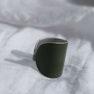 SAGA OLIVE GREEN GYŰRŰ  - Meska.hu
