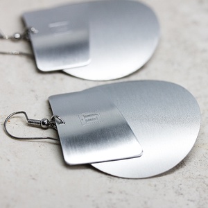 Saga Silver Fülbevaló - ékszer - fülbevaló - lógós kerek fülbevaló - Meska.hu
