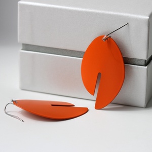 Line Orange Fülbevaló - Meska.hu