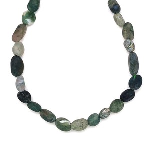 Achát moha matt pebble 6-10mm  ékszerkészítő alapanyag (füzér), Kellékek & szerszámok, Ásvány alapanyag, Ásványfüzér, , MESKA