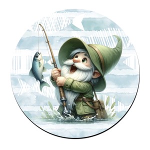 Horgász manó és a nagy fogás mintás bögre alátét, , , MESKA