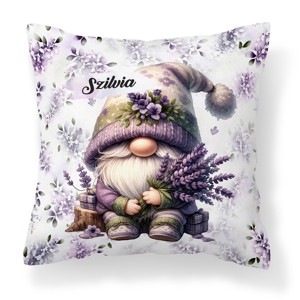 Névvel kérhető - Cuki Levendulás manó mintás párna, Otthon & Életmód, Lakástextil, Párna & Párnahuzat, Díszpárna (belsővel együtt), , MESKA