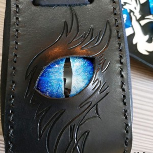 Sárkányszemes kockatartó szütyő - KÉK szemmel - játék & sport - táblajáték és kártyajáték - társasjátékok - dobókocka - Meska.hu