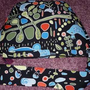 Válltáska / Oldaltáska / Biciklis táska fekete alapon madaras -  - Meska.hu