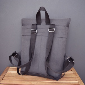 Szürke vízlepergető kicsi hátizsák - táska & tok - hátizsák - hátizsák - Meska.hu