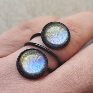 Holdfény - üveglencsés gyűrű - Meska.hu