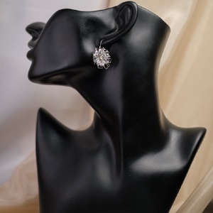 Üvegvirág fülbevaló - ékszer - fülbevaló - lógó fülbevaló - Meska.hu