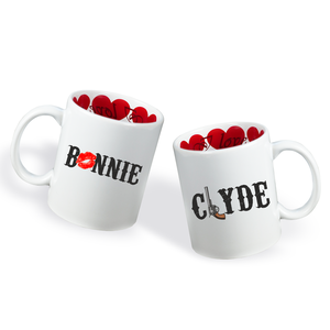 Valentin napi Páros bögre - Bonnie - Clyde, Otthon & Életmód, Konyhafelszerelés, tálalás, Tálalás, Bögre & Csésze, Mindenmás, MESKA