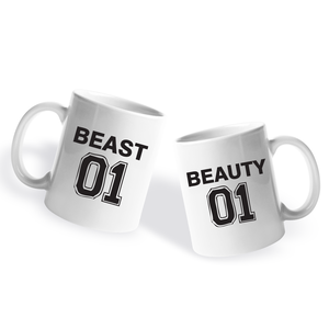 Valentin napi Páros bögre - Beauty-Beast  - otthon & életmód - konyhafelszerelés, tálalás - tálalás - bögre & csésze - Meska.hu