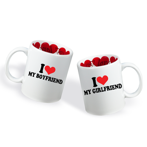 Valentin napi Páros bögre - Boyfriend-Girlfriend , Otthon & Életmód, Konyhafelszerelés, tálalás, Tálalás, Bögre & Csésze, Mindenmás, MESKA