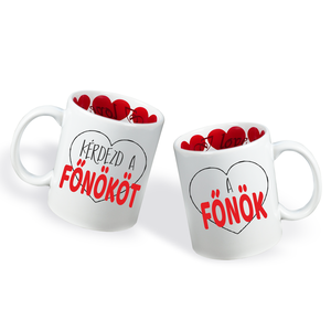 Valentin napi Páros bögre - Kérdezd meg a főnököt , Otthon & Életmód, Konyhafelszerelés, tálalás, Tálalás, Bögre & Csésze, Mindenmás, MESKA