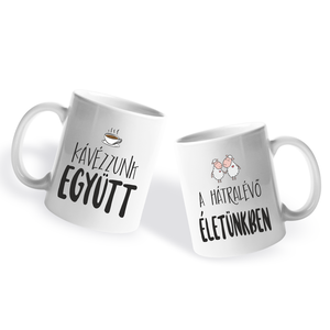 Valentin napi Páros bögre - Kávézzunk együtt  - otthon & életmód - konyhafelszerelés, tálalás - tálalás - bögre & csésze - Meska.hu