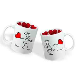 Valentin napi Páros bögre - Love figura , Otthon & Életmód, Konyhafelszerelés, tálalás, Tálalás, Bögre & Csésze, Mindenmás, MESKA