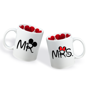 Valentin napi Páros bögre - MR - MRS  - Meska.hu