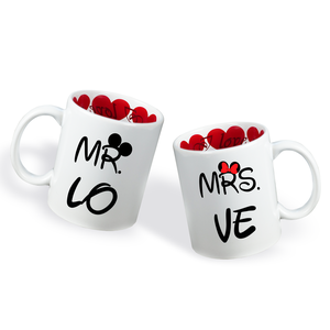 Valentin napi Páros bögre - MR - MRS  - Meska.hu