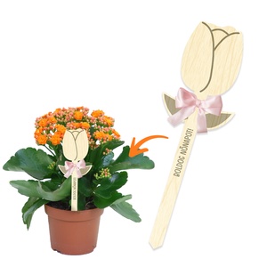 Gravírozott fa virág, tulipán Valentin nap, Anyák napja, Nőnap, Otthon & Életmód, Dekoráció, Dísztárgy, Gravírozás, pirográfia, MESKA