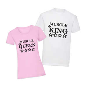 Páros mintás póló, pulóver King - Queen  - Meska.hu