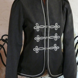 Paszományos vászon átmeneti kabát, blézer -  - Meska.hu