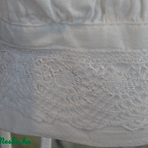 Fehér  vászon csipkés blúz  -  - Meska.hu