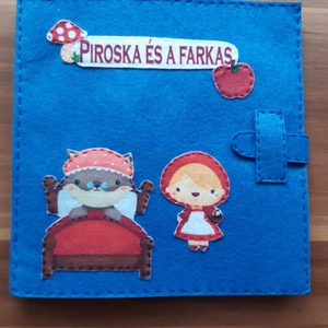 Piroska és a farkas (ujjbábos meséskönyv) - játék & sport - bábok - ujjbáb - Meska.hu