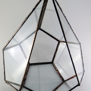 Ötszög alapú kúpos Florárium, terrárium 1 - otthon & életmód - dekoráció - asztal és polc dekoráció - díszüveg - Meska.hu