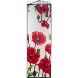 Pipacsok - Üveg, Üvegkép, Otthon & Életmód, Dekoráció, Kép & Falikép, Üvegkép, Festett tárgyak, Üvegművészet, MESKA