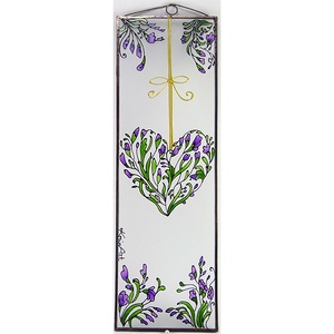 Frézia - Üveg, Üvegkép, Otthon & Életmód, Dekoráció, Kép & Falikép, Üvegkép, Festett tárgyak, Üvegművészet, MESKA