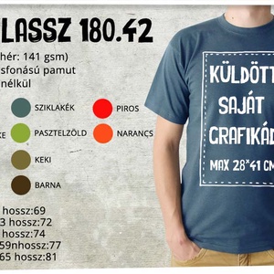 Férfi póló a Te grafikáddal  - Küldött grafika BC 190 típusú  pólóra, Ruha & Divat, Férfi ruha, Póló, Mindenmás, MESKA