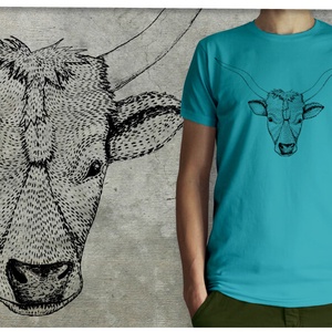 Magyar szürkemarha - ruha & divat - gyerekruha - póló - Meska.hu