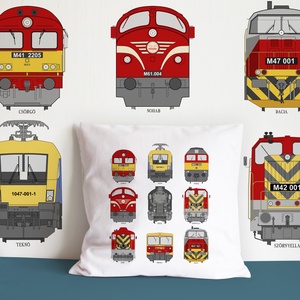 munkagépes, mentő járgányos vagy vonatos párna - otthon & életmód - babaszoba, gyerekszoba - babaszoba, gyerekszoba - Meska.hu